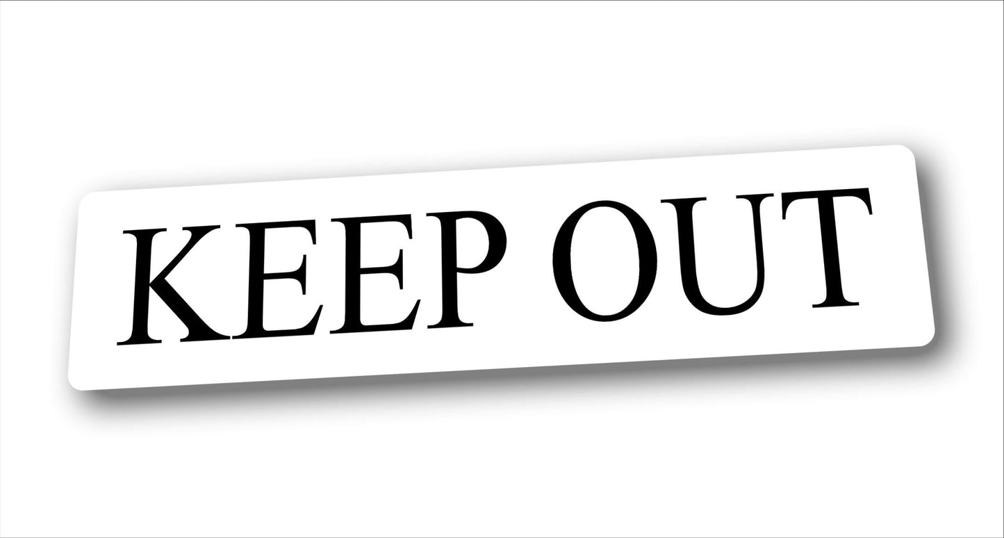 Personalised Metal Small Door Sign Plaque Gifts Custom Any Text Fun Gift Waterproof Indoor / Outdoor Sign White, Silver or Gold