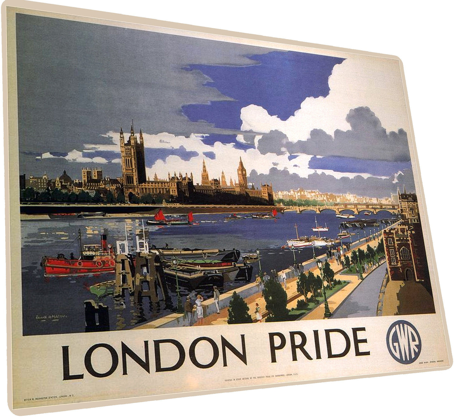 LONDON PRIDE Sign Plaque Vintage Retro Advert METAL Railway Gift Travel Train