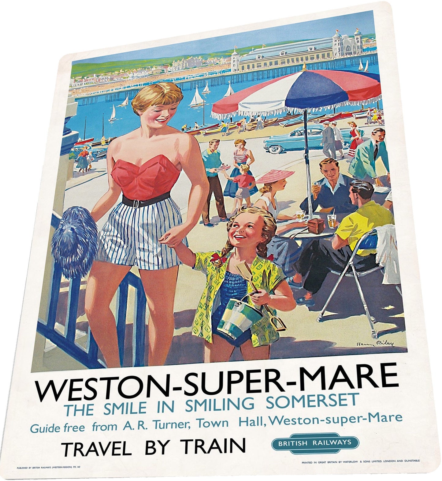 WESTON-SUPER-MARE Sign Plaque Vintage Retro Advert Metal Railway Gift Travel Train