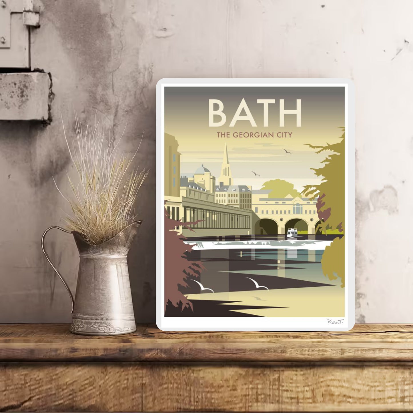 BATH Georgian City Sign Plaque Vintage Retro Advert Metal Railway Gift Travel Train