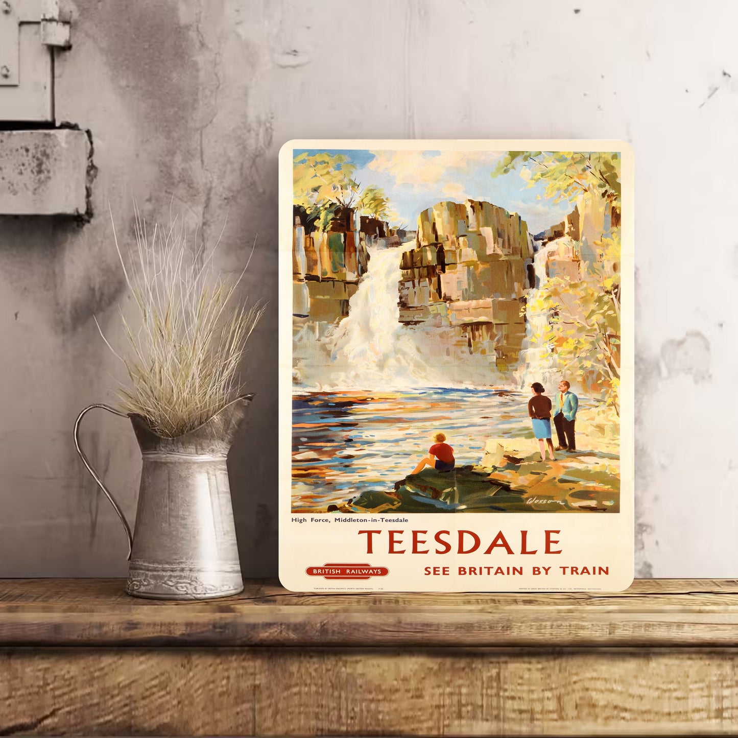 Teesdale Middleton Sign Plaque Vintage Retro Advert Metal Railway Gift Travel Train