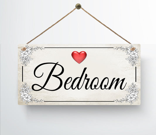 Beautiful Handmade Metal Chic Door Room Hanging Door Sign Floral Heart Wall Plaque Any Room
