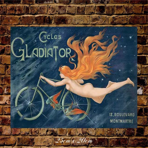 Retro Vintage Cycles Metal Wall Sign Gift Present