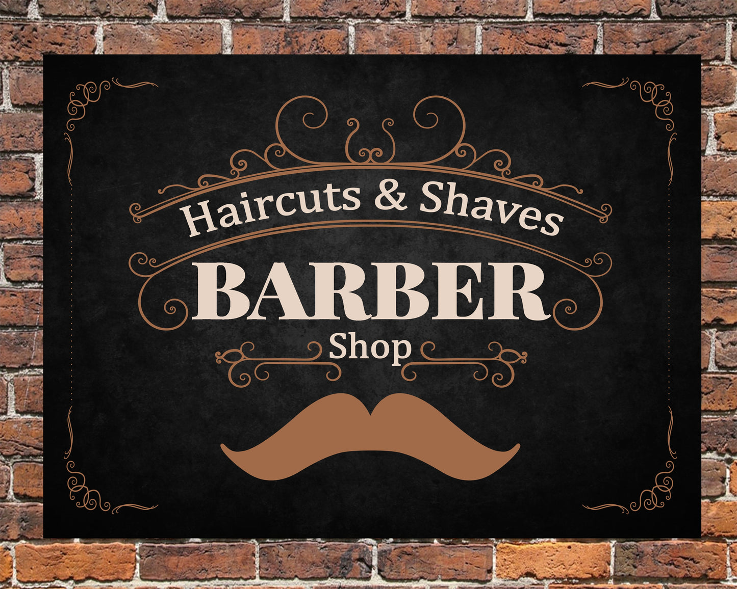 Personalised Barbers Shop Metal Wall Sign Gift Present Unique Gift All text Editable