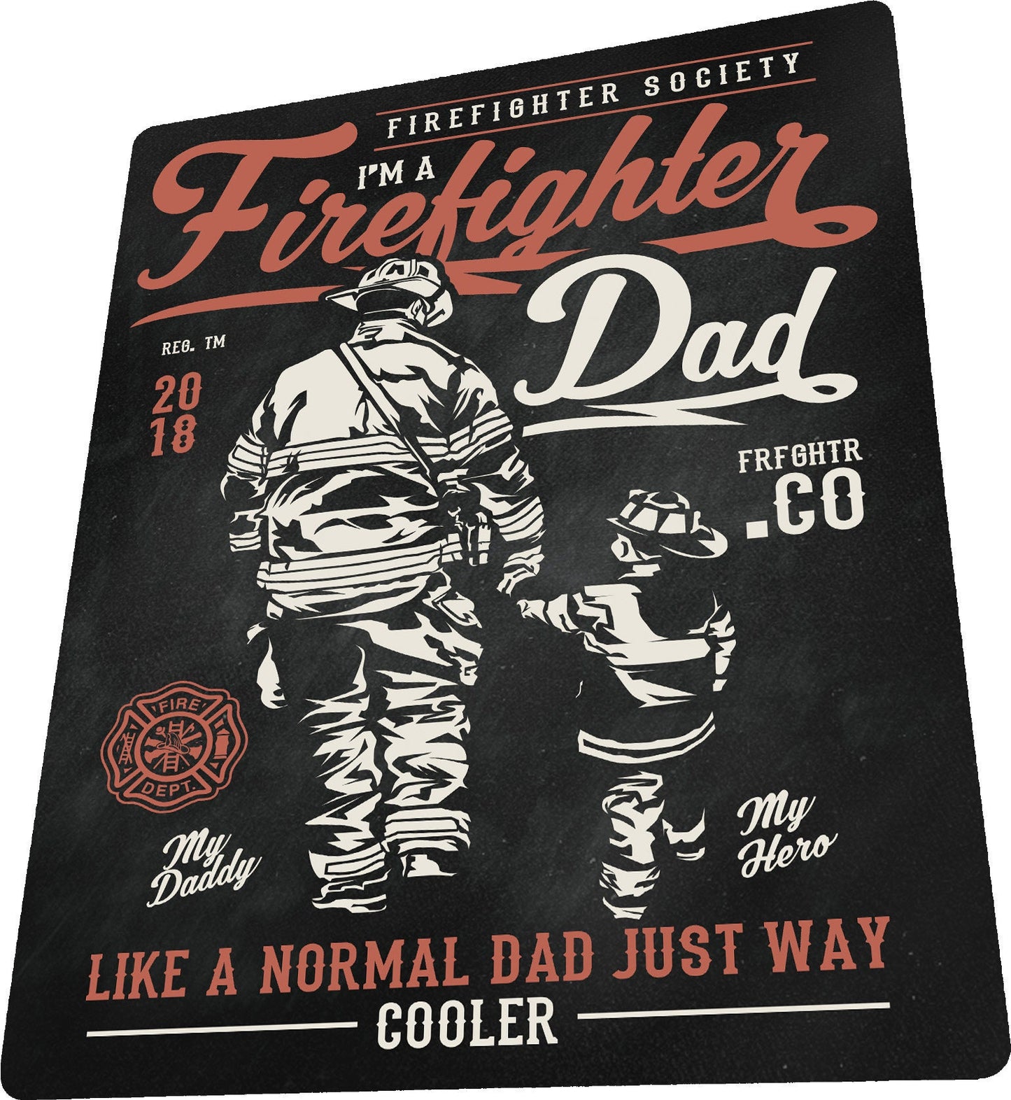 Retro Vintage Reproduction Firefighter Fireman Dad Hero Metal Wall Sign Gift Present Fathers Day