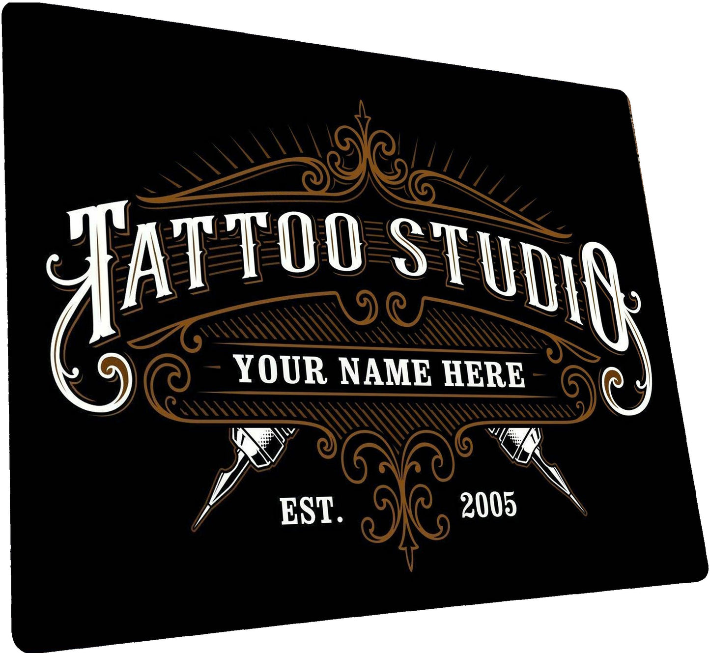 Personalised Tattoo Studio Black Pub Beer Bar Metal Wall Sign Gift Present Landlord