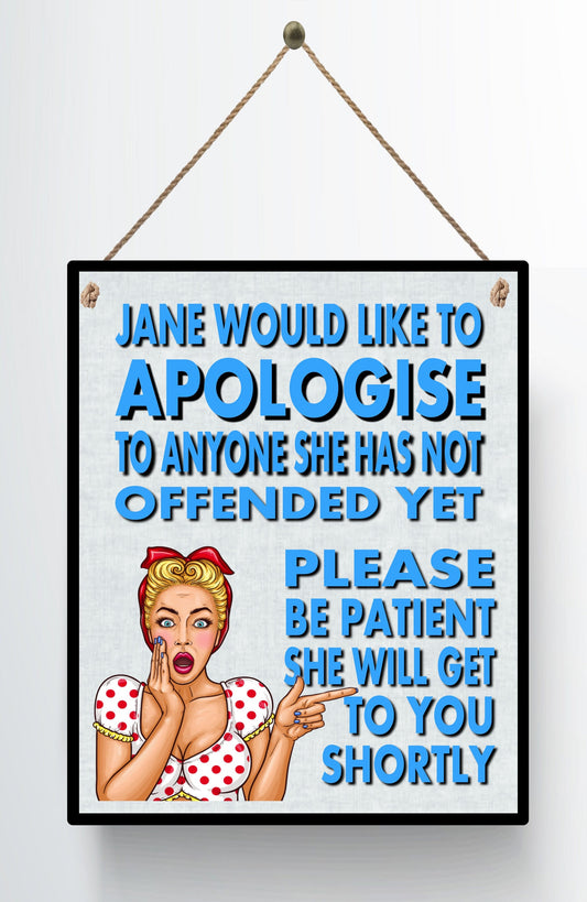 Personalised Funny Friend Hanging Plaque Sign Best Friends Thank you gift Friendship