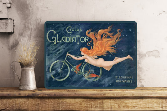 Retro Vintage Cycles Metal Wall Sign Gift Present