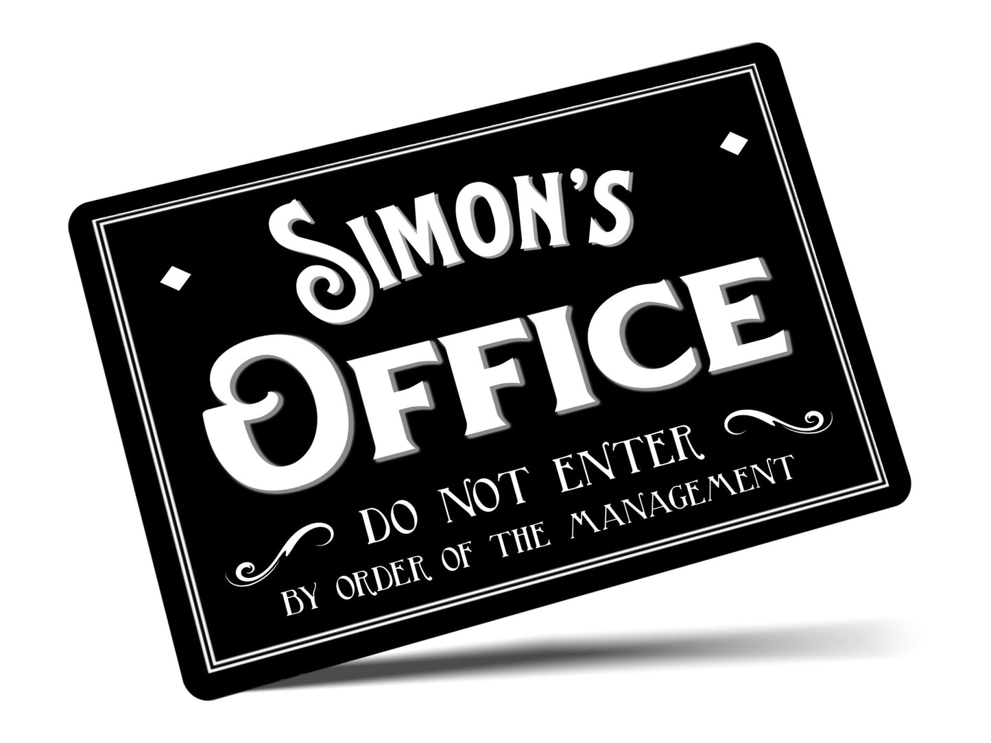 Office Sign Personalised, Man Cave, Shed, Vintage Retro Metal Sign Vintage Retro Tin Plaque Aluminium Present Gift Dad Grandad Father